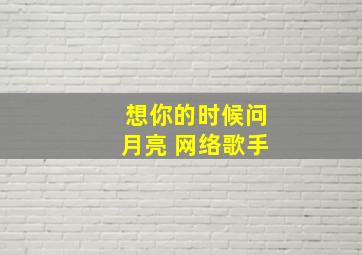 想你的时候问月亮 网络歌手